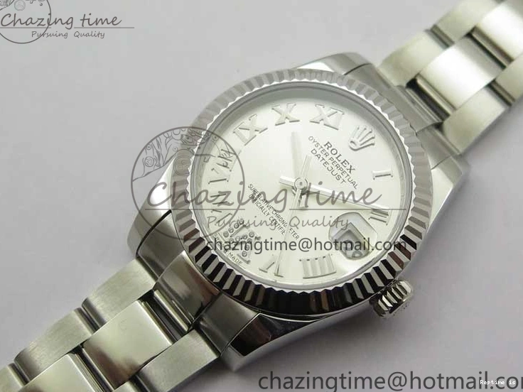 0107 Datejust 31mm 278271 SS BP Maker Best Edition Silver Roman Dial on Oyster Bracelet Trendy 2746